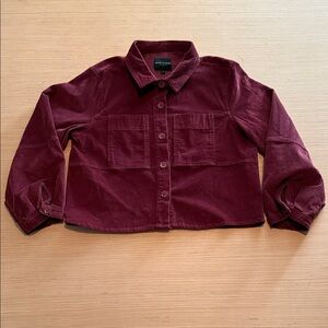 Velvet Heart Deep Red Button Down Shirt